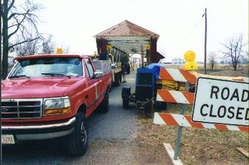 Winget Road Bridge. Photo by
Lionel A. Whiston, March 30, 2001